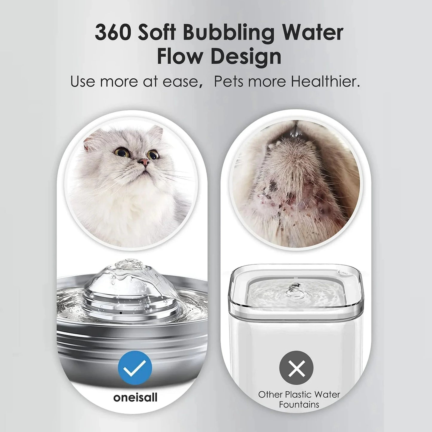 PureFlow™ Stainless Pet Fountain 💧🐾