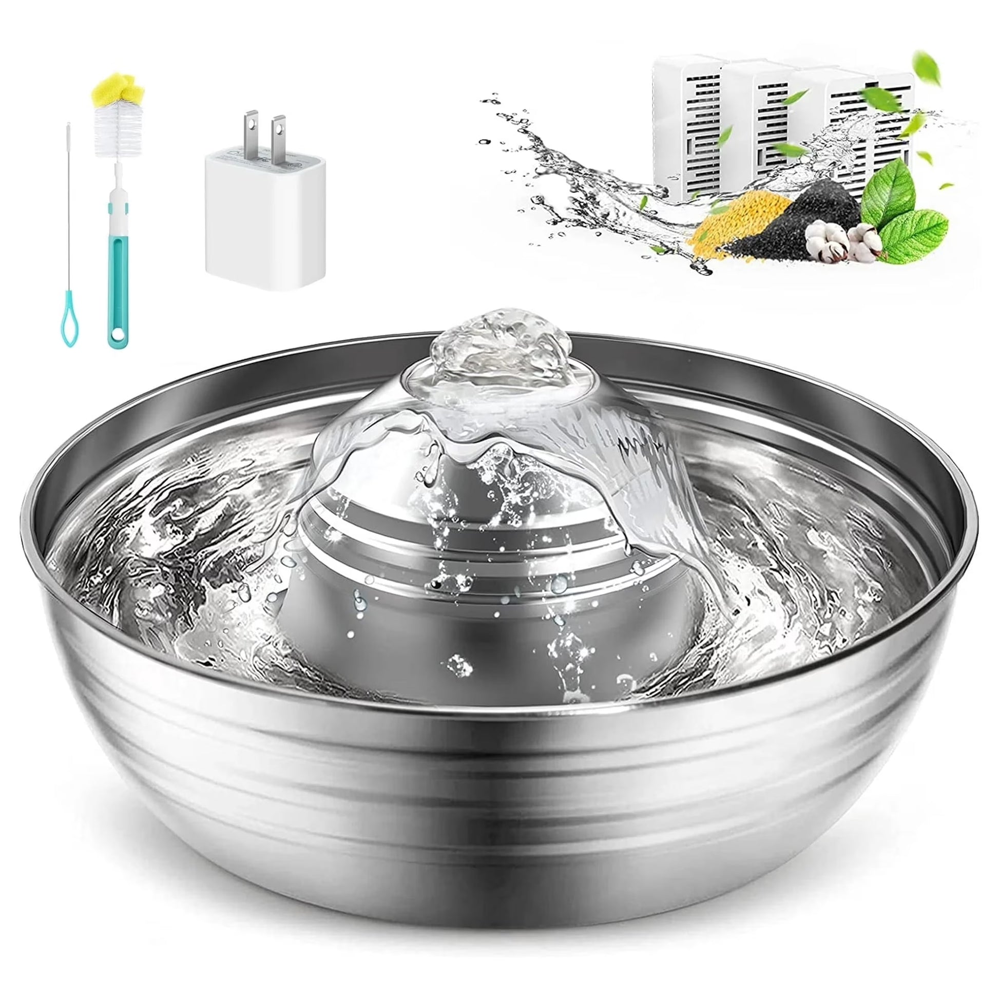 PureFlow™ Stainless Pet Fountain 💧🐾